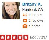 Britany K Review on Dr Caster in Yelp