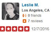 Leslie M review on Dr Caster in yelp